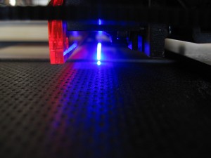 laser scanning a line