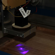 laser in test fixture